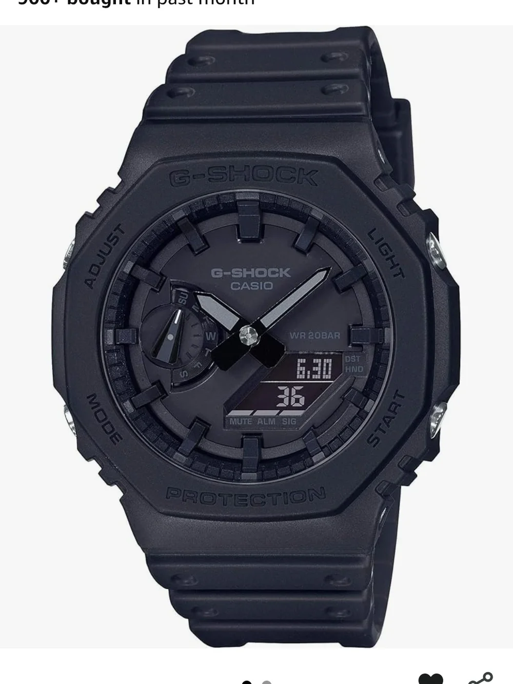 G-Shock Men's Black Resin Chronograph Watch